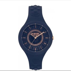 Navy Silicone Versus Versace Watch